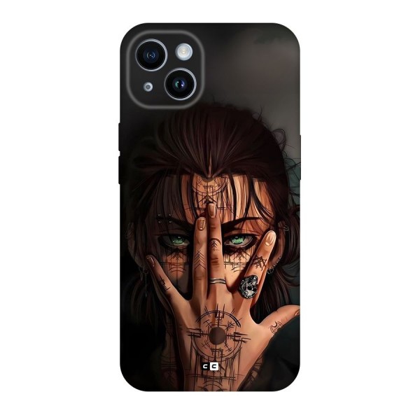 Eren Yeager Illustration Back Case for iPhone 14